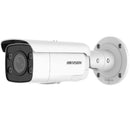 Hikvision DS-2CD2T87G2-LSU/SL 8 MP ColorVu Strobe Light and Audible Warning Fixed Bullet Network Camera – High-resolution security camera that delivers clear full-color surveillance with smart light and sound alerts for enhanced protection
