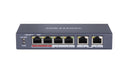Hikvision DS-3E0106P-E/M 4-Ports 100 Mbps Unmanaged PoE Switch – Reliable network connectivity with power and data delivery for IP cameras and other PoE-enabled devices