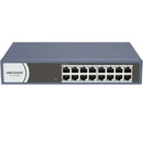 Hikvision DS-3E0116R-O 16-Port Fast Ethernet Switch – Reliable network connectivity for multiple devices with stable and efficient data transmission