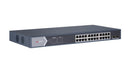 Hikvision DS-3E0526P-E/M 24-Port Gigabit Unmanaged PoE Switch – Reliable network connectivity with Power over Ethernet support for efficient device deployment