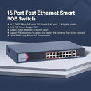 Hikvision DS-3E1318P-EI/M - 16 Port Fast Ethernet Smart POE Switch