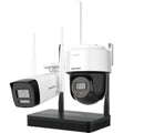 Hikvision NKS424W03H- 4MP H.265 One bullet + One PTDome WiFi NVS Kit