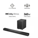 Hisense AX3120 360w 3.1.2Ch Soundbar- Delivers powerful immersive audio with enhanced surround sound for a richer home entertainment experience