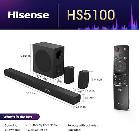 Hisense HS5100 5.1CH Sounbar