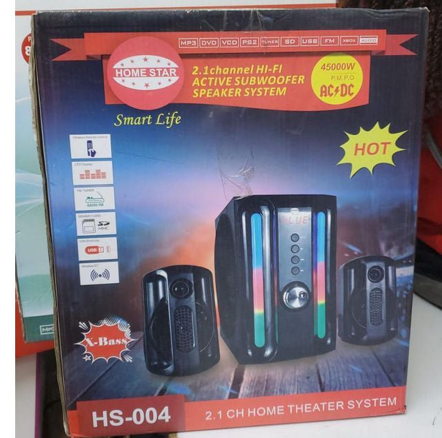 Homestar HS-004 2.1CH Multimedia Subwoofer Speaker System | Digital ...