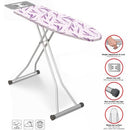 Ramtons IB/201 38x120cm Ironing Board Heather – Sturdy Foldable Design, Heat-Resistant Cover, Adjustable Height, Ideal for Home & Laundry Use