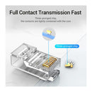 Vention IDBR0-100 Cat.5E UTP RJ45 Modular Plug Transparent Connectors 100 Pack