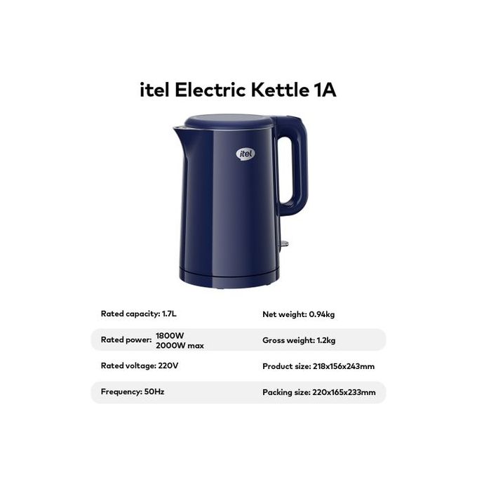 Itel IEK-JX002 Electric Kettle 1.7L