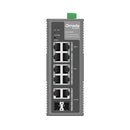 TP-Link IES210GPP Omada 10-Port Industrial Gigabit Switch – 6× PoE+ &amp; 2× PoE++ (240W), DIN-Rail, Cloud Managed