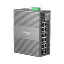 TP-Link IES210GPP Omada 10-Port Industrial Gigabit Switch – 6× PoE+ &amp; 2× PoE++ (240W), DIN-Rail, Cloud Managed