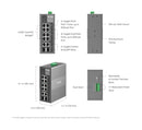 TP-Link IES210GPP Omada 10-Port Industrial Gigabit Switch – 6× PoE+ &amp; 2× PoE++ (240W), DIN-Rail, Cloud Managed