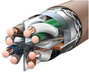 Vention IHJC305 Cat 6 SFTP 305M LAN Cable - Double Shielded Network, 250MHz Transmission Bandwidth, 1000Mbps Transmission Rate, 23AWG Wire Gauge, PVC Outer Cover