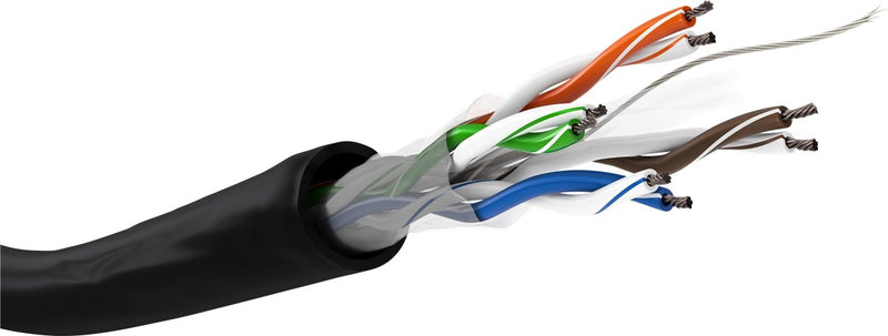 Vention IHJC305 Cat 6 SFTP 305M LAN Cable - Double Shielded Network, 250MHz Transmission Bandwidth, 1000Mbps Transmission Rate, 23AWG Wire Gauge, PVC Outer Cover