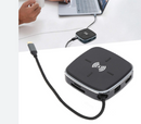 Infobit 9-in-1 USB-C Docking Station with Wireless Charger – Type-C Hub with 4K HDMI, Ethernet, SD Card Reader, USB 3.0 Ports for Laptop & MacBook