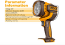 Ingco CWLI2088 Cordless LED Work Lamp – Rechargeable, Adjustable, High Brightness