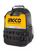 INGCO HBP0101 Hand Tools Backpack – Heavy Duty Tool Bag for Electricians, Mechanics &amp; DIYers