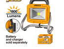 INGCO CWLI2025 Cordless Portable LED Work Lamp – 1800 Lumens, Rechargeable &amp; Compact