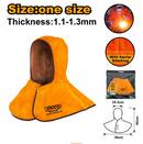 INGCO HGV0301 Cowhide Leather Welding Cap – Heat &amp; Flame Resistant Head Protection for Welders