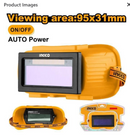 INGCO AHM112 Auto-Darkening Welding Goggles – 95x31mm Viewing Area - Eye Protection for Arc, MIG, TIG &amp; MMA Welding