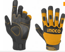 INGCO HGMG01.XL Mechanical Work Gloves – Heavy-Duty, Cut-Resistant, Anti-Slip Grip (XL Size)