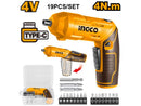 INGCO CSDLI0442 Lithium-Ion Cordless Screwdriver 4V