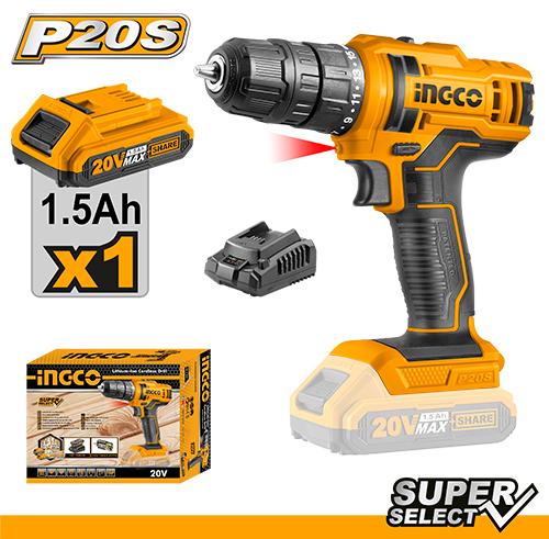 Ingco CDLI20051 Lithium-Ion Cordless Drill