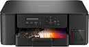 Brother DCP-T530DW duplex ink tank printer showing front refillable ink reservoirs