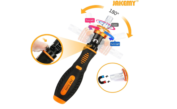 JAKEMY JM-6111 69-in-1 Screwdriver Set – Magnetic Precision Repair Tool Kit for Phones, Laptops, Electronics