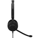 Jabra Evolve 10 USB-A Wired Stereo Headset Noise Cancelling Microphone Leatherette Ear Cushions 2699-820-109 – Professional Grade Office Headset for Calls, Customer Support, and Unified Communications