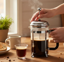 Jinmmeilai 850ml Glass French Press Coffee Maker Chrome Lid Mesh Filter – A simple and effective way to brew rich, flavorful coffee with ease at home or in the office