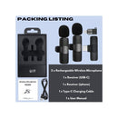 K9 Wireless Double Mic + 1 Rec Lavalier