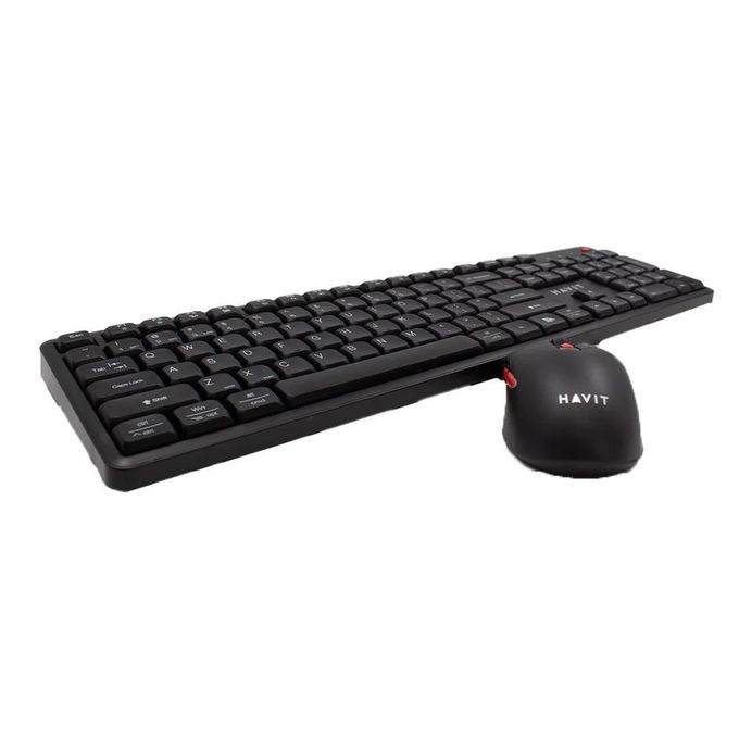 Havit KB261WB Dual Mode Wireless Keyboard & Mouse Combo – Bluetooth & 2.4GHz Connection, Ergonomic Design, Long Battery Life