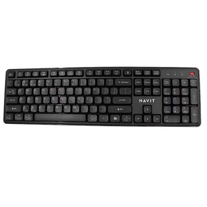 Havit KB261WB Dual Mode Wireless Keyboard & Mouse Combo – Bluetooth & 2.4GHz Connection, Ergonomic Design, Long Battery Life