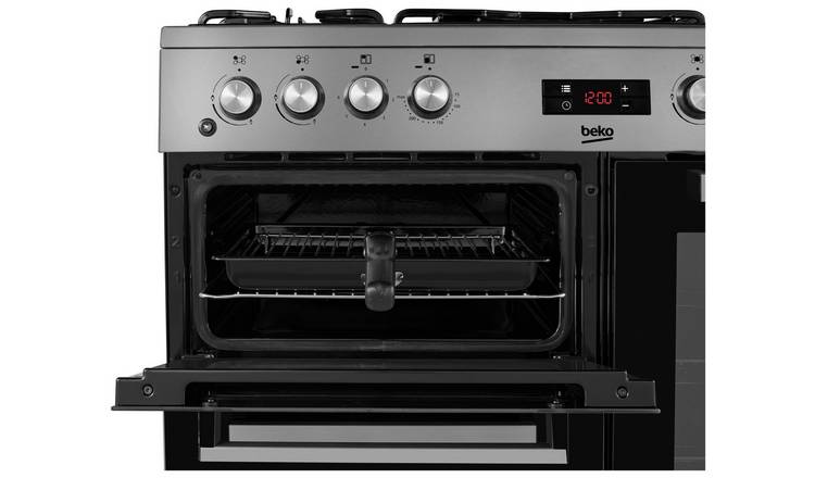 Beko KDVF90X 5-burners 90cm Freestanding Fan Heating No Grill Gas Cooker