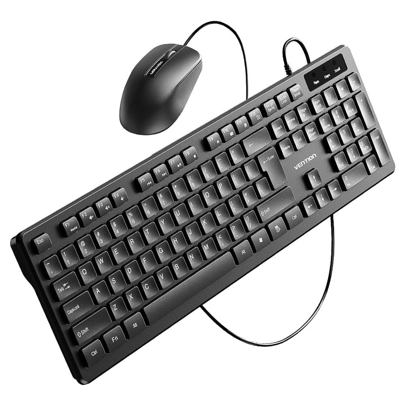 Vention KTCB0-EN USB Wired Full-Sized Slim Keyboard and Mouse Combo