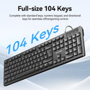 Vention KTCB0-EN USB Wired Full-Sized Slim Keyboard and Mouse Combo