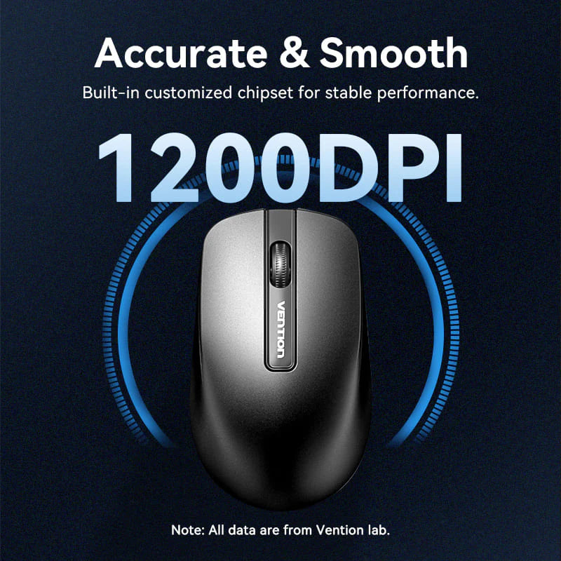 Vention KTCB0-EN USB Wired Full-Sized Slim Keyboard and Mouse Combo