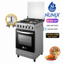 Nunix KZ-560-3GIE 50x55 3 Gas 1 Hotplate Electric Gas Cooker with Oven
