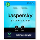 Kaspersky Standard Africa region license activation card and details