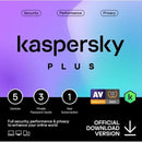 Kaspersky Plus 5 Devices 1 Year Antivirus and Internet Security Software Box