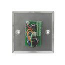 Key operated door exit release switch with dual LEDs installed on secure entrance