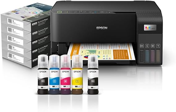 Epson EcoTank L3550 Ink Tank Printer(C11CK59405) – All in One Printer, Ultra-low-cost printing, Epson Smart Panel App