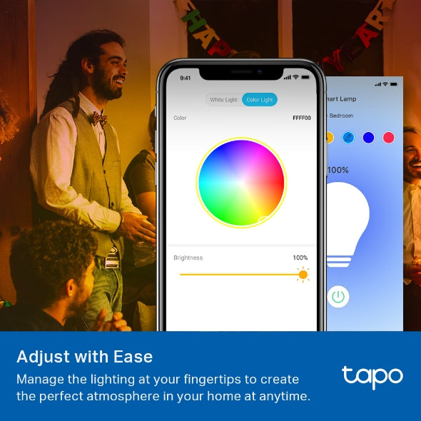  TP-Link Tapo L530E – Smart Wi-Fi Light Bulb, Multicolor (E27) – 4 PACK 