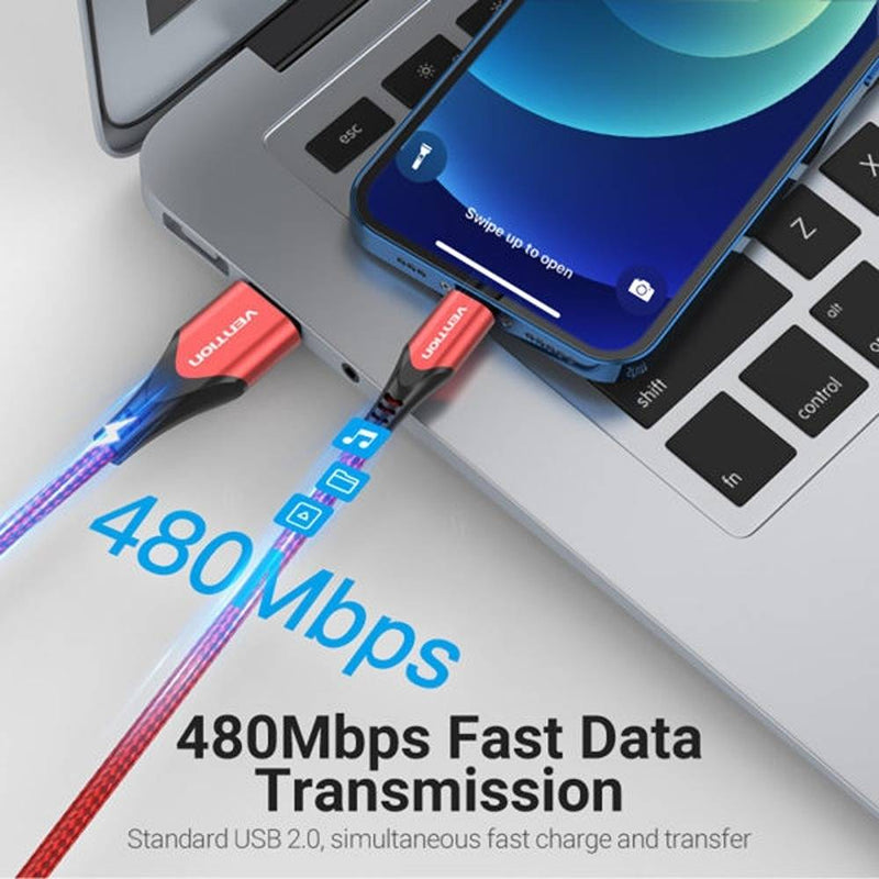 Vention LABVF USB 2.0 A Male to Iphone Lighting Male Cable 1 M