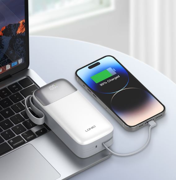 LDNIO PQ30 30000mAh USB-C Fast Charging Power Bank – High-Capacity Portable Charger