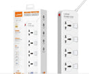 LDNIO SC4408C Extension Power Socket – 4 AC Outlets &amp; 4 USB Fast Charging Power Strip
