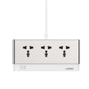 LDNIO SC3 100W power strip ports and 2500W AC sockets close up