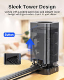 Close up of 15W wireless charging pad on top of LDNIO SKW6457 tower socket