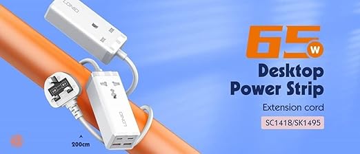 LDNIO SC1418 65W Multifunction Universal Power Adapter 