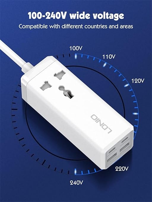 LDNIO SC1418 65W Multifunction Universal Power Adapter 